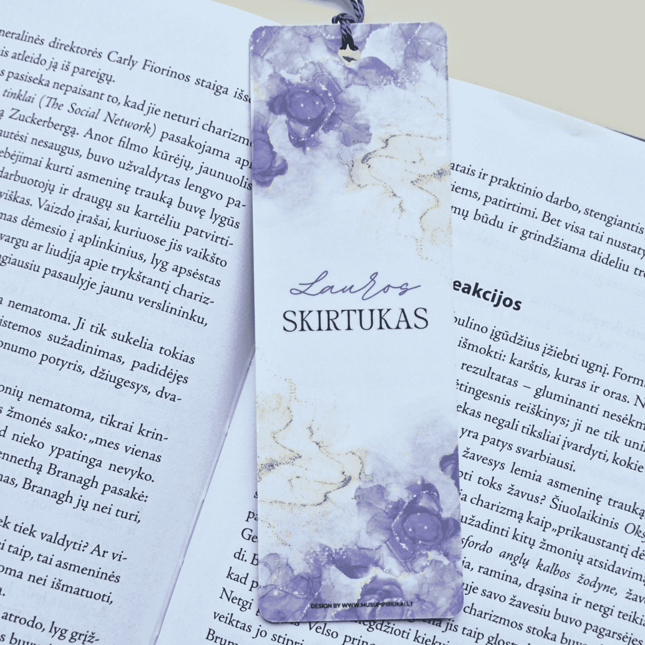 Skirtukas "Purple marble"